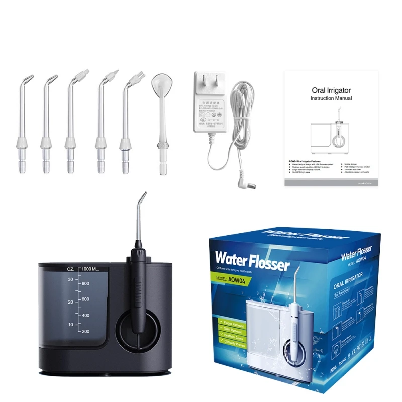 10 Modes Oral Irrigator Electric Water Flosser Dental 1000ML Water Tank Waterproof Teeth Cleaner for Family Oral Care +6 Nozzle
10 Modes Oral Irrigator Electric Water Flosser Dental 1000ML Water Tank Waterproof Teeth Cleaner for Family Oral Care +6 Nozzle