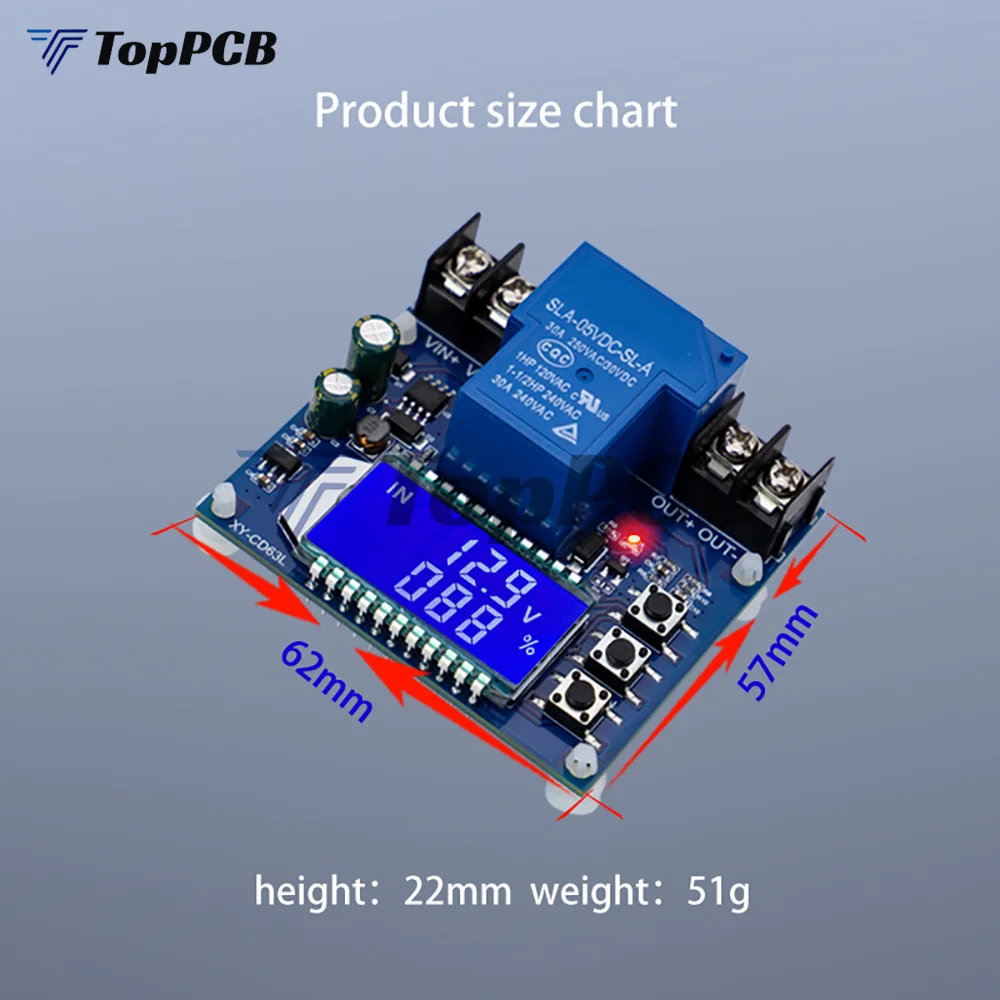 Battery Charge Discharge Controller Low Voltage Cut Off Switch Undervoltage Overvoltage Protection Voltage Percentage Display
Battery Charge Discharge Controller Low Voltage Cut Off Switch Undervoltage Overvoltage Protection Voltage Percentage Display