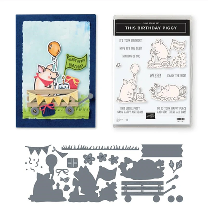 Cute Pig Stamps And Dies For Diy Paper Card Decoration Photo Album Embossing Scrapbook Hand Book Craft New Dies
Cute Pig Stamps And Dies For Diy Paper Card Decoration Photo Album Embossing Scrapbook Hand Book Craft New Dies