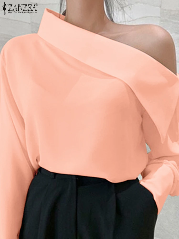 ZANZEA Women Lapel Diagonal Collar Blouse 2023 Autumn Solid Color Vintage Tops Korean Fashion Tunics Party Long Sleeve Blusas
ZANZEA Women Lapel Diagonal Collar Blouse 2023 Autumn Solid Color Vintage Tops Korean Fashion Tunics Party Long Sleeve Blusas
