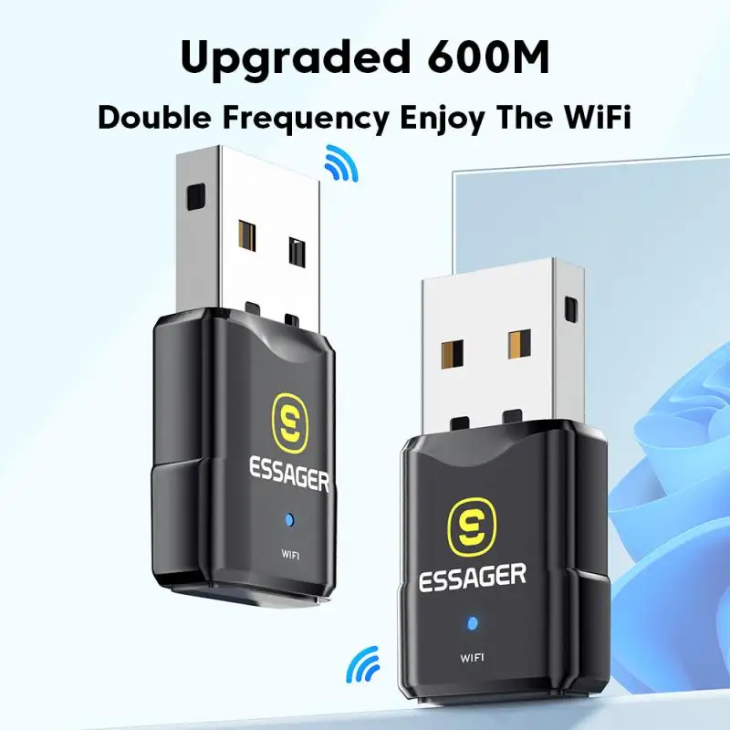 Wireless 2.4g/5g Wireless Network Card Wifi Adapter 150mbps Dual Band Usb Receiver For Windows 7 8 10 11 Portable Transmitter
Wireless 2.4g/5g Wireless Network Card Wifi Adapter 150mbps Dual Band Usb Receiver For Windows 7 8 10 11 Portable Transmitter