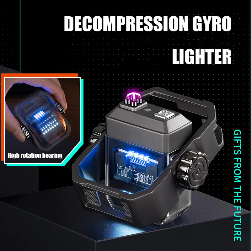 Windproof Outdoor Camping Lighters Mechanical Plasma Double ARC Lighter USB Recharge Electric Gyro Lighter Smoking Gift Gadgets
Windproof Outdoor Camping Lighters Mechanical Plasma Double ARC Lighter USB Recharge Electric Gyro Lighter Smoking Gift Gadgets