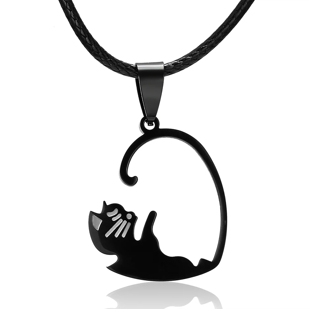 Creative Valentine's Day Cat Puzzle Necklace Simple Black And White Love Cat Pendant Couple Stitching Necklace Girlfriends
Creative Valentine's Day Cat Puzzle Necklace Simple Black And White Love Cat Pendant Couple Stitching Necklace Girlfriends