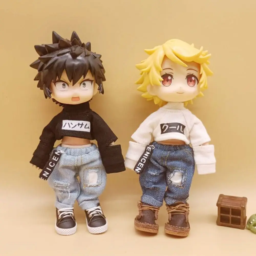 Модные Джинсовые штаны для кукол 1/12 BJD, Повседневная футболка, блузка, крутые топы для кукол 1/11 OB11, одежда, аксессуары для кукол, Детские Подарочные игрушки
Модные Джинсовые штаны для кукол 1/12 BJD, Повседневная футболка, блузка, крутые топы для кукол 1/11 OB11, одежда, аксессуары для кукол, Детские Подарочные игрушки