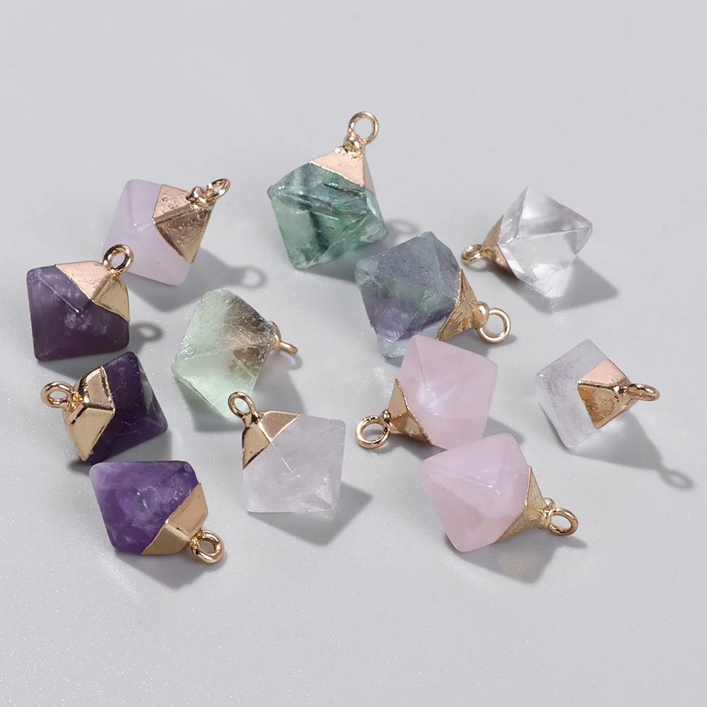 Natural Amethysts Stone Pendants Rhombus Shape Quartzs Exquisite Charm for Earrings Necklaces Bracelets Jewelry Making Gifts
Natural Amethysts Stone Pendants Rhombus Shape Quartzs Exquisite Charm for Earrings Necklaces Bracelets Jewelry Making Gifts