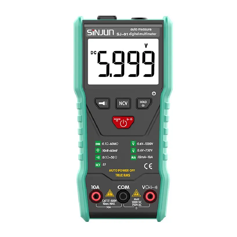 2023 new intelligent multimeter SJ-01 automatic identification multimeter hand-held multimeter multi-function multimeter F75
2023 new intelligent multimeter SJ-01 automatic identification multimeter hand-held multimeter multi-function multimeter F75