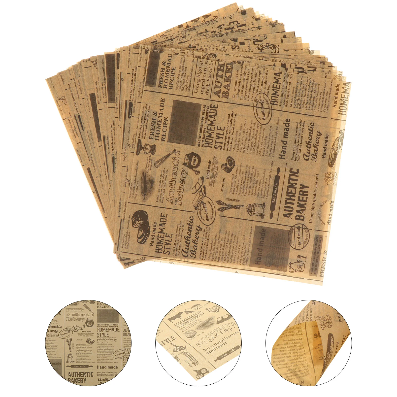 Food Wrapping Paper Chicken Roll Retro Packaging Exquisite Plate Craft Use Waterproof Vintage Packing
Food Wrapping Paper Chicken Roll Retro Packaging Exquisite Plate Craft Use Waterproof Vintage Packing