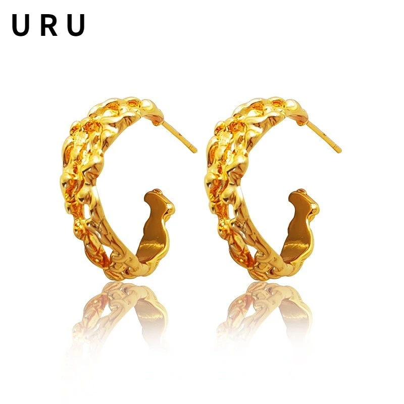 Fashion Jewelry Hoop Earrings 925 Silver Needle Simply Classic Design High Quality Brass Women Earrings For Party
Fashion Jewelry Hoop Earrings 925 Silver Needle Simply Classic Design High Quality Brass Women Earrings For Party