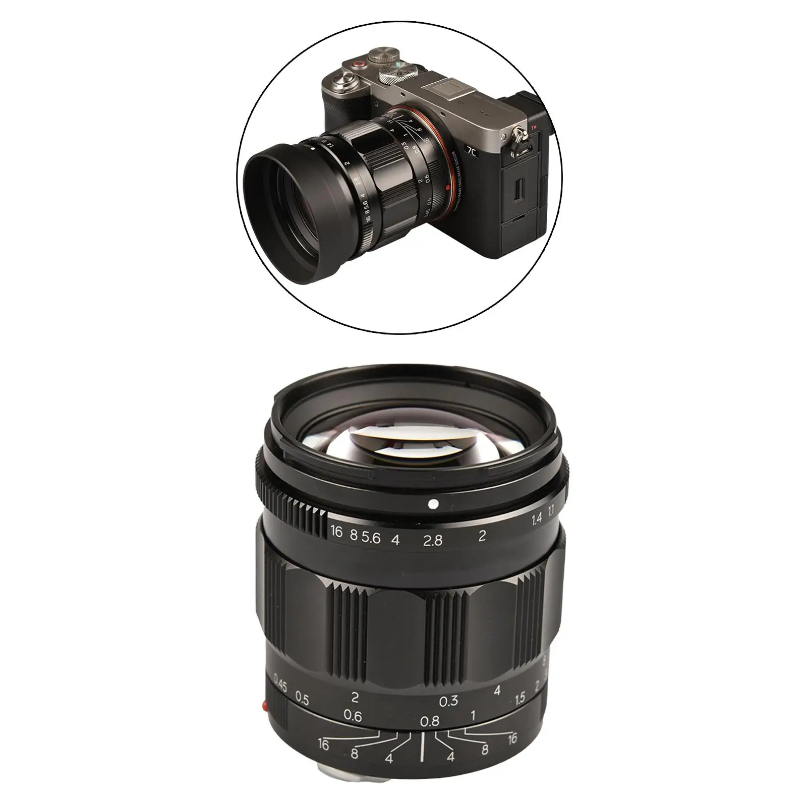 Manual Focus Fixed Lens, 50mm F1.2 Large Aperture Prime Lens for Sony E Mount Digital Cameras
Manual Focus Fixed Lens, 50mm F1.2 Large Aperture Prime Lens for Sony E Mount Digital Cameras