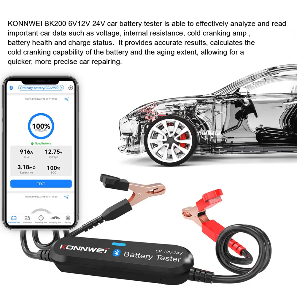 Цифровой анализатор свинцово-кислотных аккумуляторов BK200, 100-2000 в, Bluetooth
Цифровой анализатор свинцово-кислотных аккумуляторов BK200, 100-2000 в, Bluetooth
