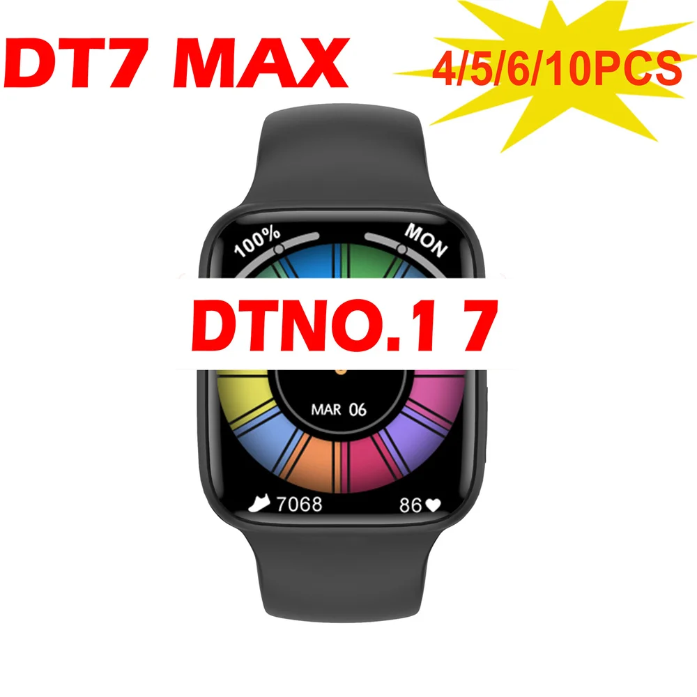 

4 5 6 10 шт. DTNo.1 7 DT7 MAX Смарт-часы для мужчин и женщин NFC AI голосовой помощник BT звонки GPS отслеживание пульса VS W27 Pro