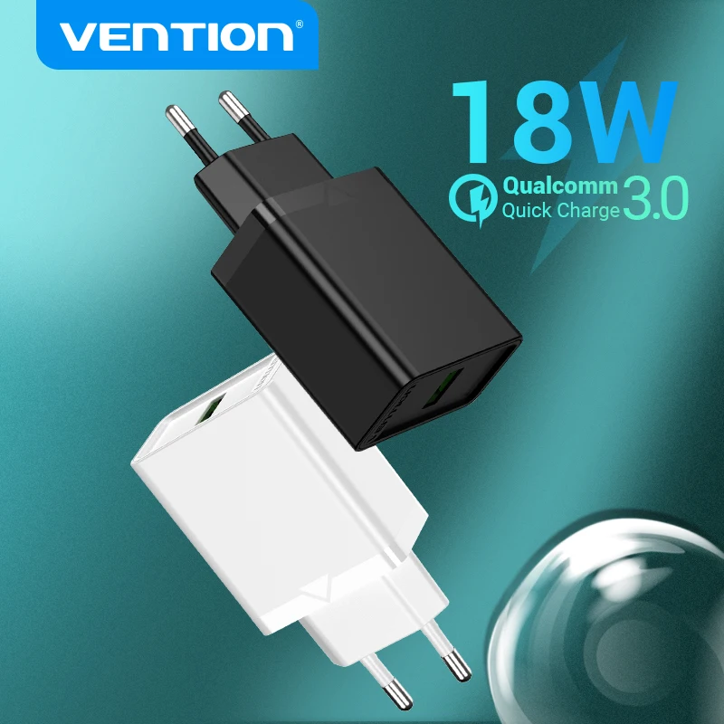 Vention 18W USB Charger USB QC 3.0 USB Quick Phone Charger for iPhone Xiaomi Samsung S9 Huawei Fast Wall Charger EU US Adapter
Vention 18W USB Charger USB QC 3.0 USB Quick Phone Charger for iPhone Xiaomi Samsung S9 Huawei Fast Wall Charger EU US Adapter