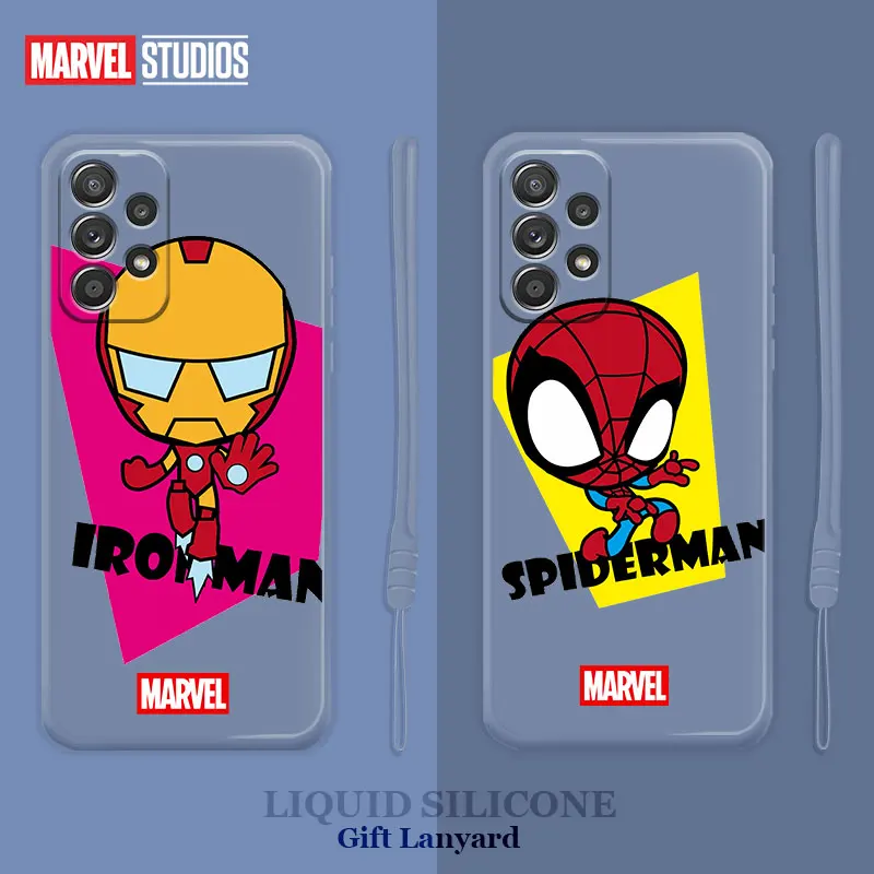 Marvel Colors Spiderman Ironman Liquid Funda Case for Samsung Galaxy A52 A12 A51 A32 A21s A71 4G 5G A71 Celular Fashion Soft
Marvel Colors Spiderman Ironman Liquid Funda Case for Samsung Galaxy A52 A12 A51 A32 A21s A71 4G 5G A71 Celular Fashion Soft
