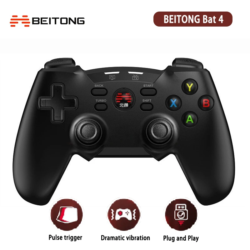 Original BEITONG Bat 4 Wireless Gamepad Game Controller with Joystick Simulation Vibration for Android Computer Game Handle
Original BEITONG Bat 4 Wireless Gamepad Game Controller with Joystick Simulation Vibration for Android Computer Game Handle
