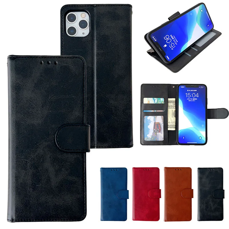 

Leather Case For Wiko Y60 Wallet Flip Cover Vintage Magnet Phone Coque Card Holder