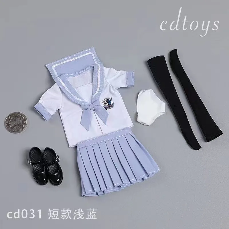 

Pre-sale CDtoys CD031 Female Soldier Sailor Suit Student School Uniform J-K Skirt Suitable For 1/6 Plastic Body