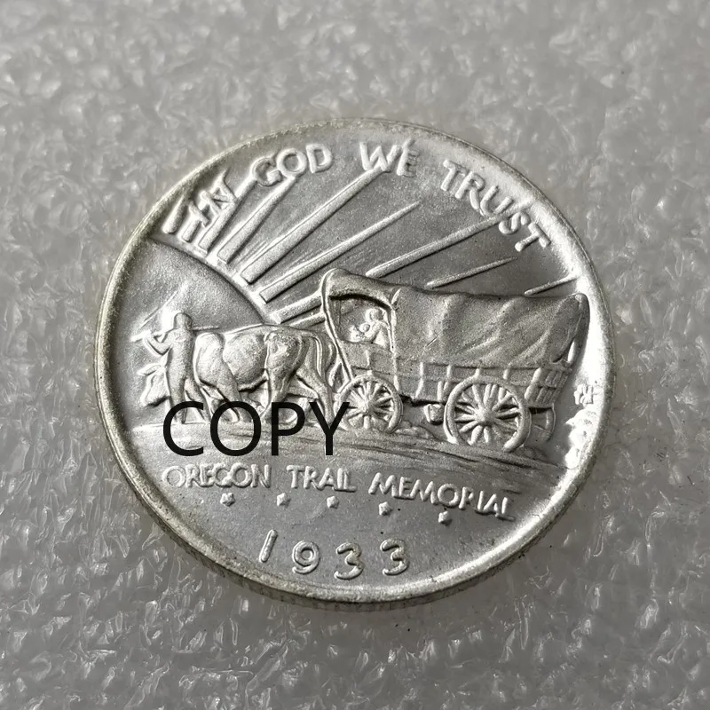 Antique Crafts American 1933 1939 D Year Oregon Trail Distressed Silver Dollar Replica Coin copy
Antique Crafts American 1933 1939 D Year Oregon Trail Distressed Silver Dollar Replica Coin copy