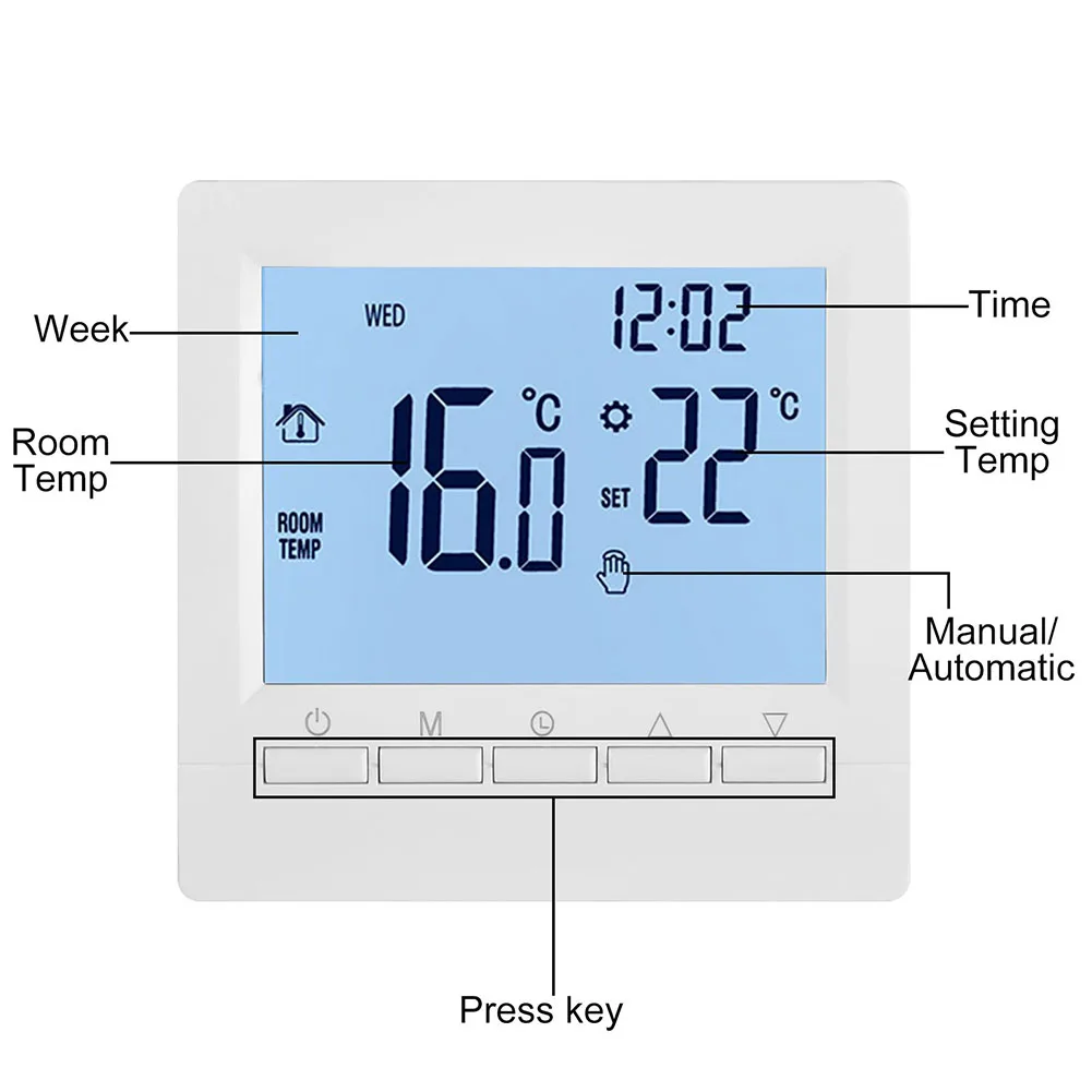 Room Thermostat 1kit Hot Room Temperature Sensor Cable Spare Parts Plastic+Metal Replacement Room Heating Accessories
Room Thermostat 1kit Hot Room Temperature Sensor Cable Spare Parts Plastic+Metal Replacement Room Heating Accessories