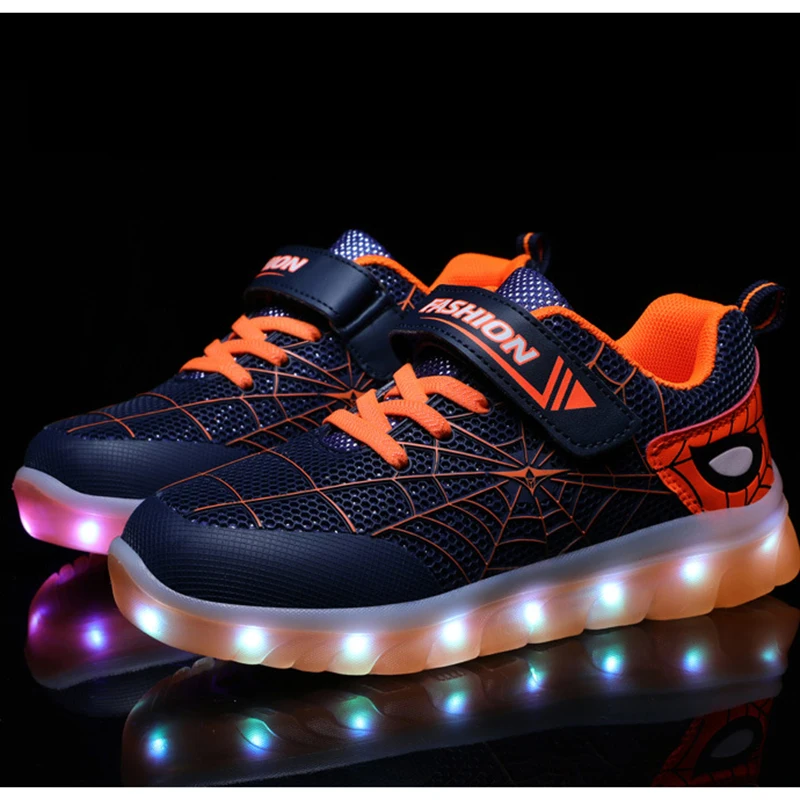 Kids Sneakers Boys Sneakers For Trainers Four Seasons 28-39 Yards Pu+Mesh Patterned Spider Web Breathable Lighting Charging
Kids Sneakers Boys Sneakers For Trainers Four Seasons 28-39 Yards Pu+Mesh Patterned Spider Web Breathable Lighting Charging