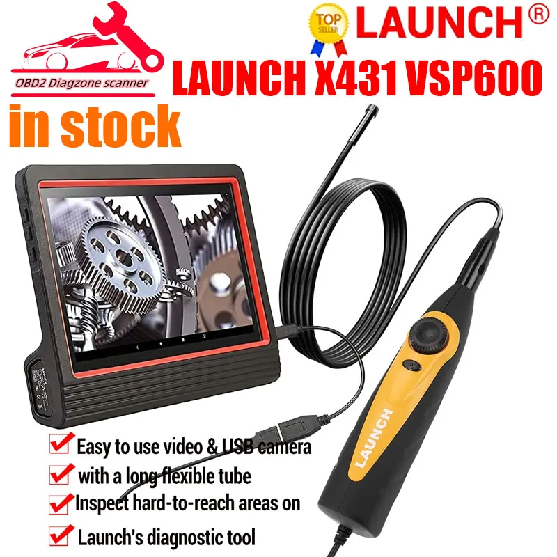 Вспышка-эндоскоп LAUNCH VSP600, гибкая, IP67, 6 светодиодов, для X431 V/PRO3S +/PAD V
Вспышка-эндоскоп LAUNCH VSP600, гибкая, IP67, 6 светодиодов, для X431 V/PRO3S +/PAD V