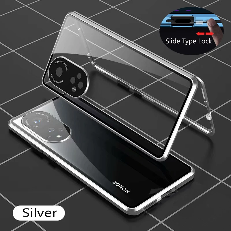 360 Full Protection Metal Magnetic Double-sided Glass Snap Lock Case For Honor 70 Pro Plus Lens Protection Cover For Honor 50
360 Full Protection Metal Magnetic Double-sided Glass Snap Lock Case For Honor 70 Pro Plus Lens Protection Cover For Honor 50
