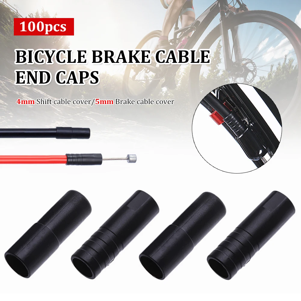 100PCS 4/5mm Black Plastic Bike Brake/Shift Cable Caps MTB Bike Brake Cable Tube End Tips Cycling Parts Replacement Accessory
100PCS 4/5mm Black Plastic Bike Brake/Shift Cable Caps MTB Bike Brake Cable Tube End Tips Cycling Parts Replacement Accessory