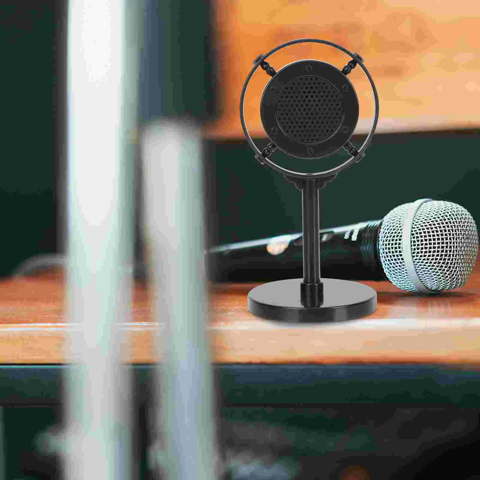 Retro Microphone Model Vintage Toy Photo Prop Stage Props Toys Kids Home Desktop Fake Microphones
Retro Microphone Model Vintage Toy Photo Prop Stage Props Toys Kids Home Desktop Fake Microphones