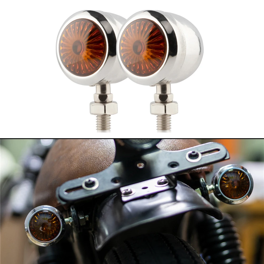 Stand Out on the Road with These Chrome Amber Motorcycle Turn Signals Suitable for Any Universal Fitment Motorcycles
Stand Out on the Road with These Chrome Amber Motorcycle Turn Signals Suitable for Any Universal Fitment Motorcycles