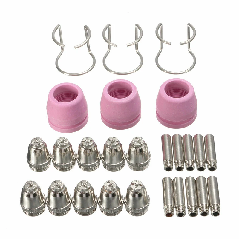26pcs/Se Plasma Cutting Consumables Torch Electrode Tip Nozzle Kit Plasma Cutting Machine Welding Equipment & Accessories
26pcs/Se Plasma Cutting Consumables Torch Electrode Tip Nozzle Kit Plasma Cutting Machine Welding Equipment & Accessories