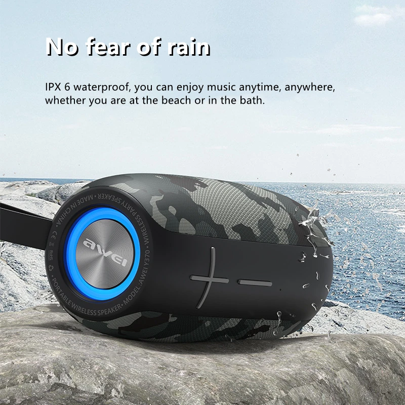Y370 new 20W high-power outdoor waterproof strong battery life heavy bass gorgeous enjoyment bluetooth speaker support TF card
Y370 new 20W high-power outdoor waterproof strong battery life heavy bass gorgeous enjoyment bluetooth speaker support TF card