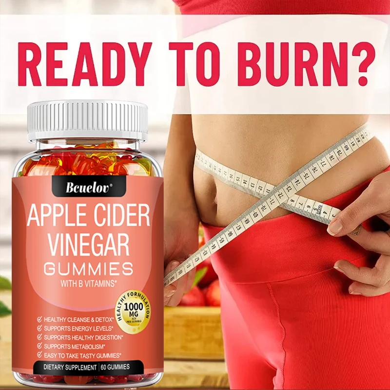 Apple Cider Vinegar Slimming Gummies - Helps Burn Fat and Slim Down, Flatten Belly for Women, Detoxify and Cleanse
Apple Cider Vinegar Slimming Gummies - Helps Burn Fat and Slim Down, Flatten Belly for Women, Detoxify and Cleanse