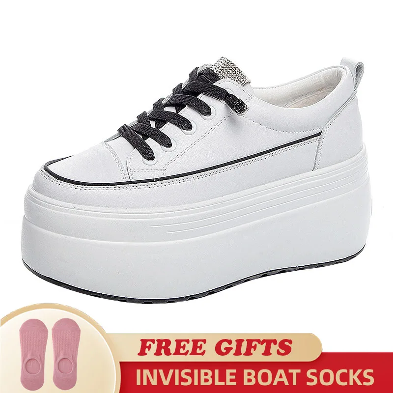Platform 8cm Genuine Leather White Shoes Female 2023 New Thick-soled Student Board Shoes Female Outdoor Chunky Woman Shoes
Platform 8cm Genuine Leather White Shoes Female 2023 New Thick-soled Student Board Shoes Female Outdoor Chunky Woman Shoes