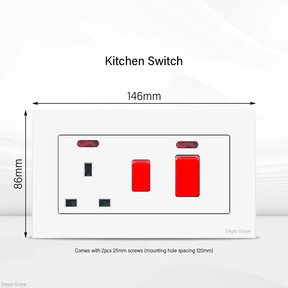 Настенная розетка 13А для Великобритании с USB Type C, розетка для быстрой зарядки 18 Вт, универсальный электрический настенный выключатель, двойная 3-контактная розетка 220 В
Настенная розетка 13А для Великобритании с USB Type C, розетка для быстрой зарядки 18 Вт, универсальный электрический настенный выключатель, двойная 3-контактная розетка 220 В