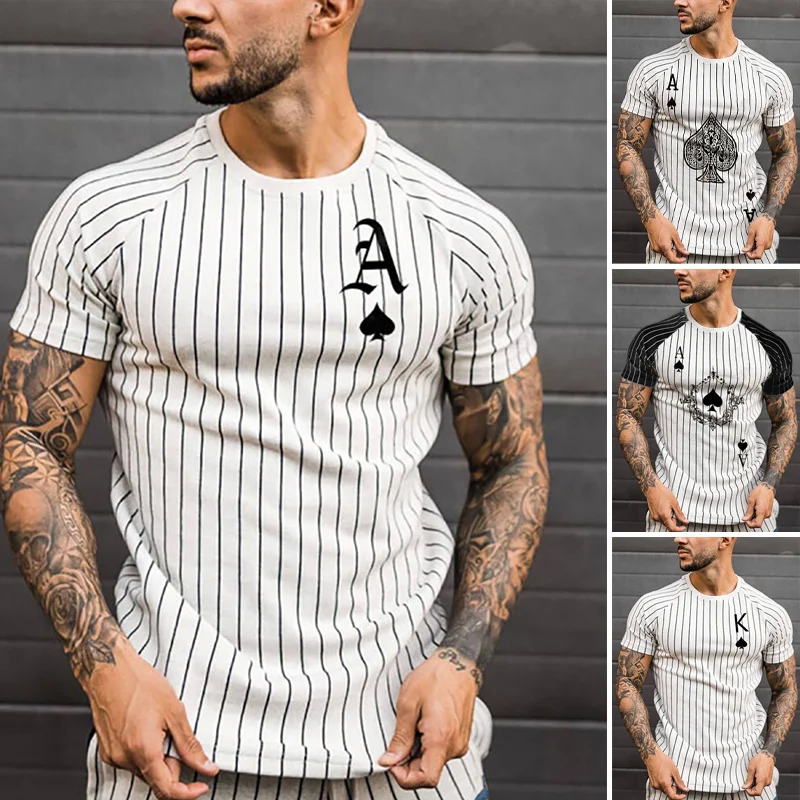 Футболка мужская оверсайз с коротким рукавом, тенниска с 3D-принтом покера, модная спортивная одежда в стиле Харадзюку, уличная одежда, лето 
Футболка мужская оверсайз с коротким рукавом, тенниска с 3D-принтом покера, модная спортивная одежда в стиле Харадзюку, уличная одежда, лето