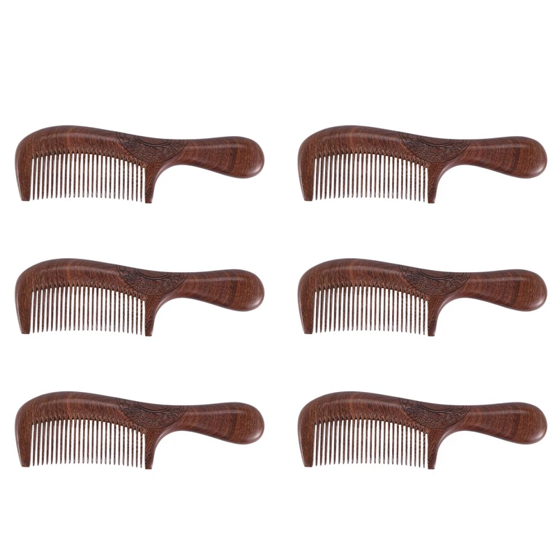 6X Unisex Sandalwood Comb Women Men Home Travel Wood Anti-Static Fine-Tooth Comb Wooden Handles Hair Comb
6X Unisex Sandalwood Comb Women Men Home Travel Wood Anti-Static Fine-Tooth Comb Wooden Handles Hair Comb