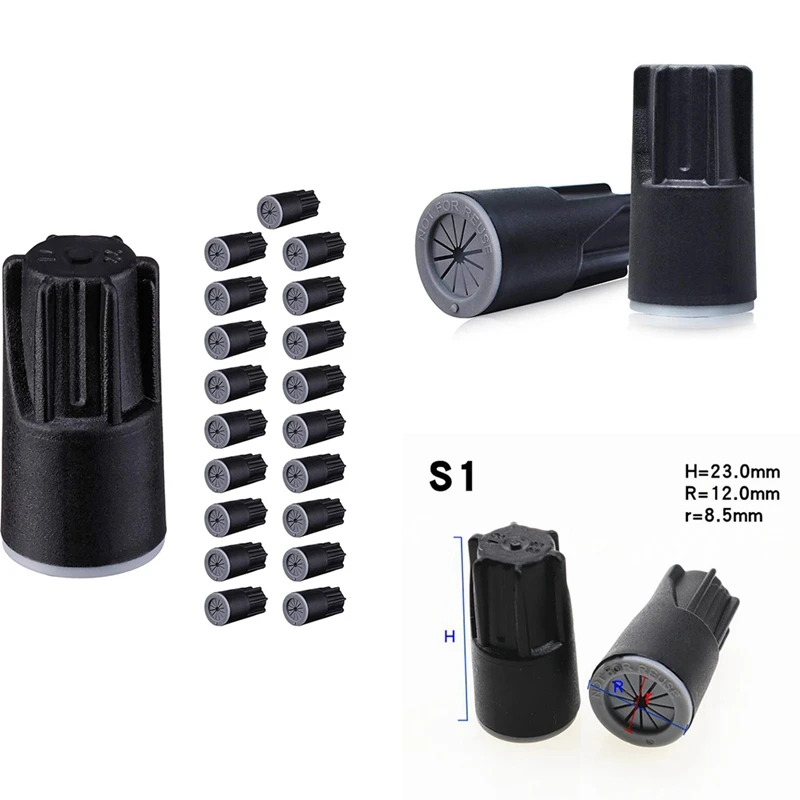Waterproof Wire Connectors, Grease Cap Outdoor Electrical Wire Cap Nuts For Low Voltage Landscape Lighting,Black
Waterproof Wire Connectors, Grease Cap Outdoor Electrical Wire Cap Nuts For Low Voltage Landscape Lighting,Black