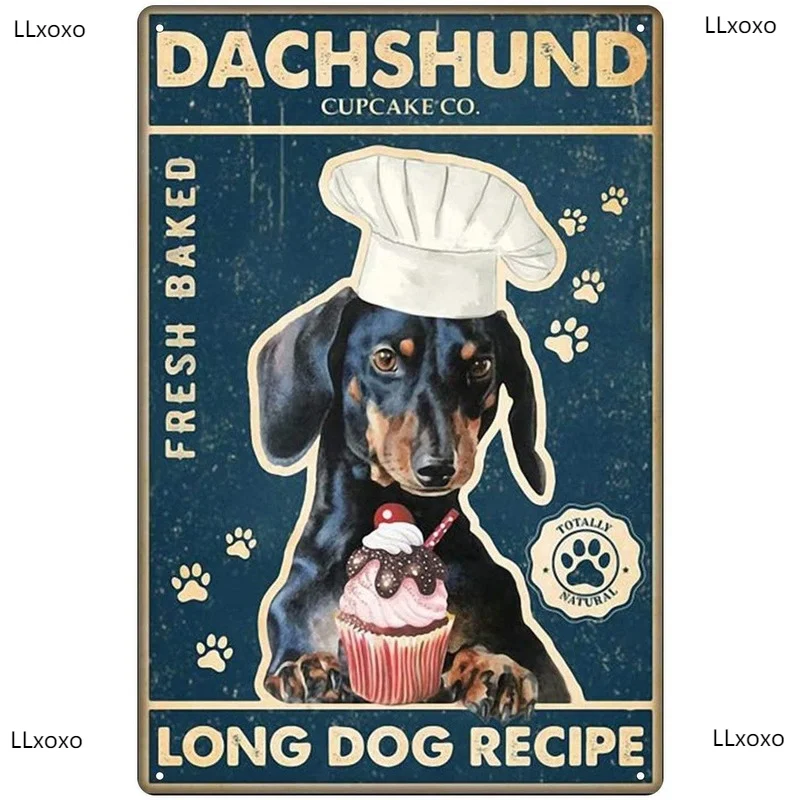 Metal Dog Making Tin Cake Sign Dachshund Long Recipe Art Poster Retro Iron Wall Painting Bar Decor Pub Diner Cafe wall decor
Metal Dog Making Tin Cake Sign Dachshund Long Recipe Art Poster Retro Iron Wall Painting Bar Decor Pub Diner Cafe wall decor