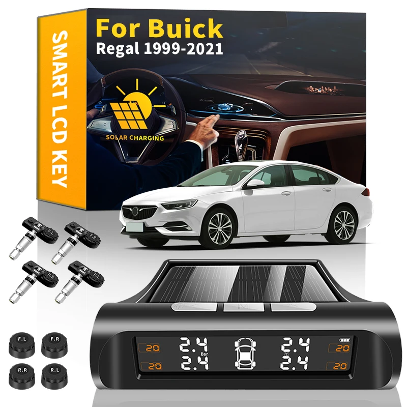 Smart Car TPMS Wireless Tire Pressure Monitoring System Solar Power LCD Display Tire Pressure Sensors For Buick Regal 1999-2021
Smart Car TPMS Wireless Tire Pressure Monitoring System Solar Power LCD Display Tire Pressure Sensors For Buick Regal 1999-2021