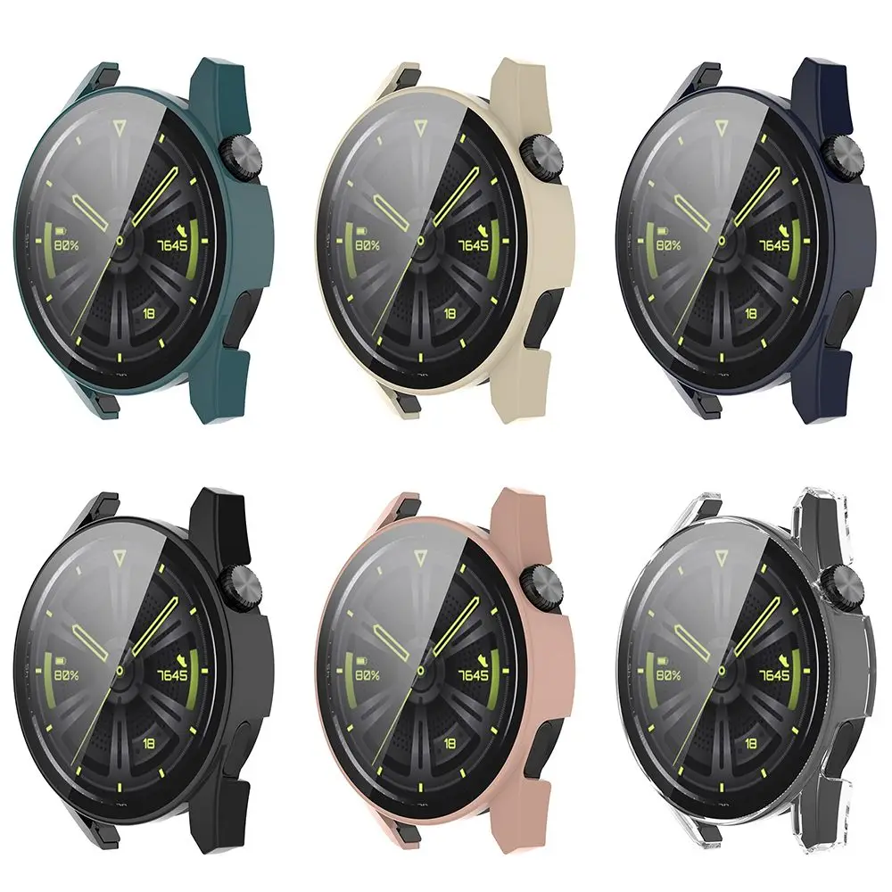 New Hard Full Coverage Shell Case+Film PC Shell Tempered Cocer Screen Protector For Huawei Watch GT3
New Hard Full Coverage Shell Case+Film PC Shell Tempered Cocer Screen Protector For Huawei Watch GT3