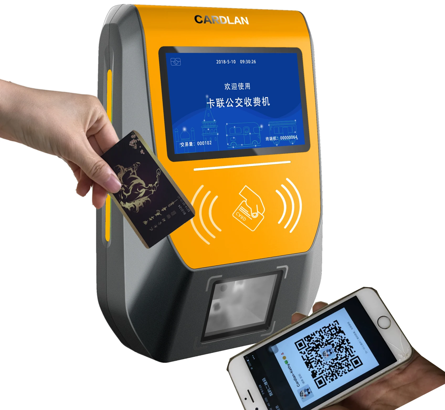 13.56 mhz Cashless RFID Bus Payment System with CE and FCC Certificates Bus Validator Supports CDMA Data Transmission
13.56 mhz Cashless RFID Bus Payment System with CE and FCC Certificates Bus Validator Supports CDMA Data Transmission