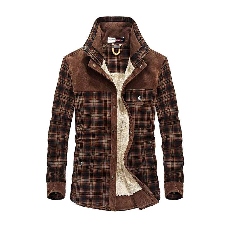 Men's Plaid Fleece Hooded Jacket Warm Thick Army Coat For Autumn Winter Jacket Men Slim Fit Clothing Men's Brand Clothing
Men's Plaid Fleece Hooded Jacket Warm Thick Army Coat For Autumn Winter Jacket Men Slim Fit Clothing Men's Brand Clothing