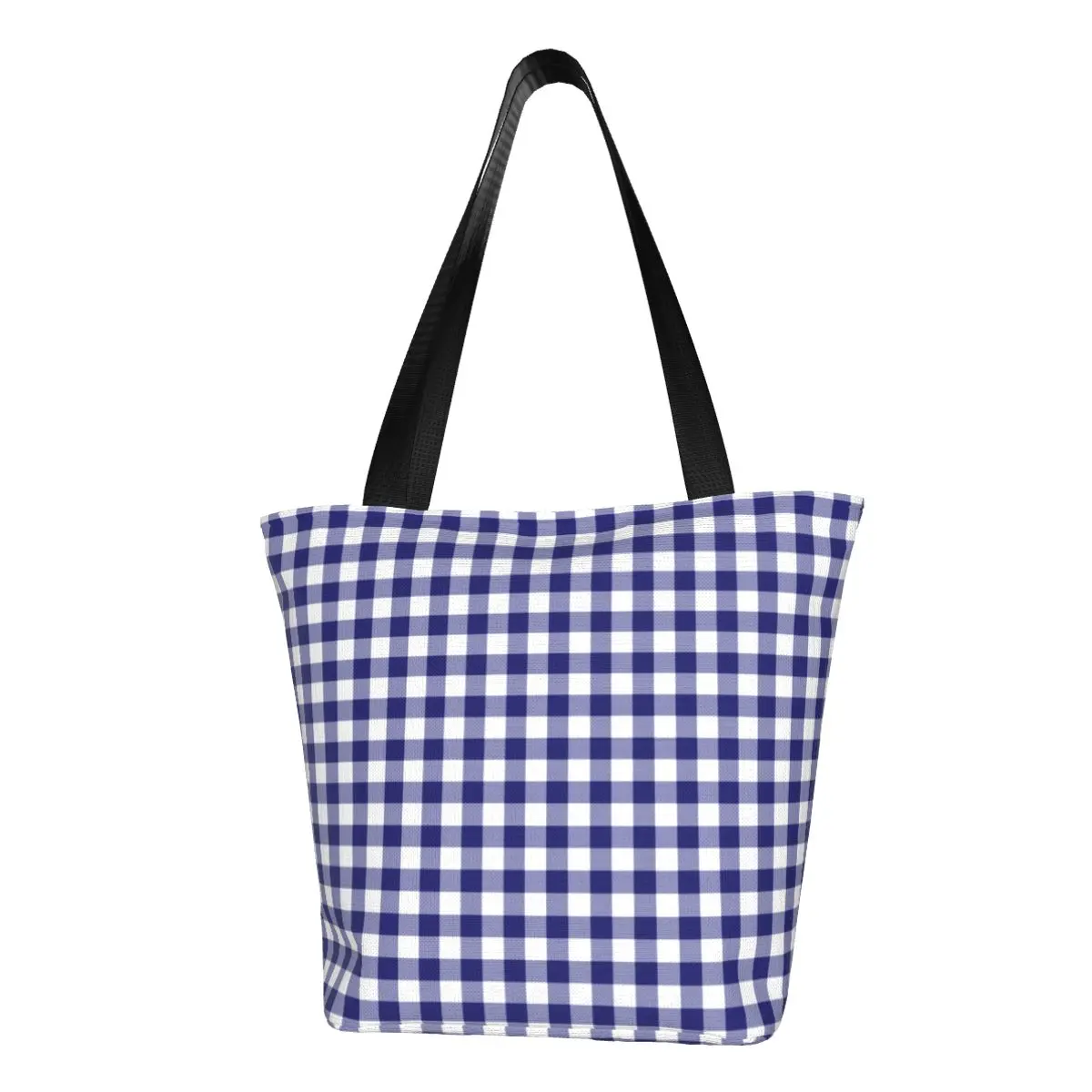 Classic Plaid Shopper Bag Blue And White Checks Casual Handbags Cloth Streetwear Tote Bag Women Custom Beach Bag
Classic Plaid Shopper Bag Blue And White Checks Casual Handbags Cloth Streetwear Tote Bag Women Custom Beach Bag