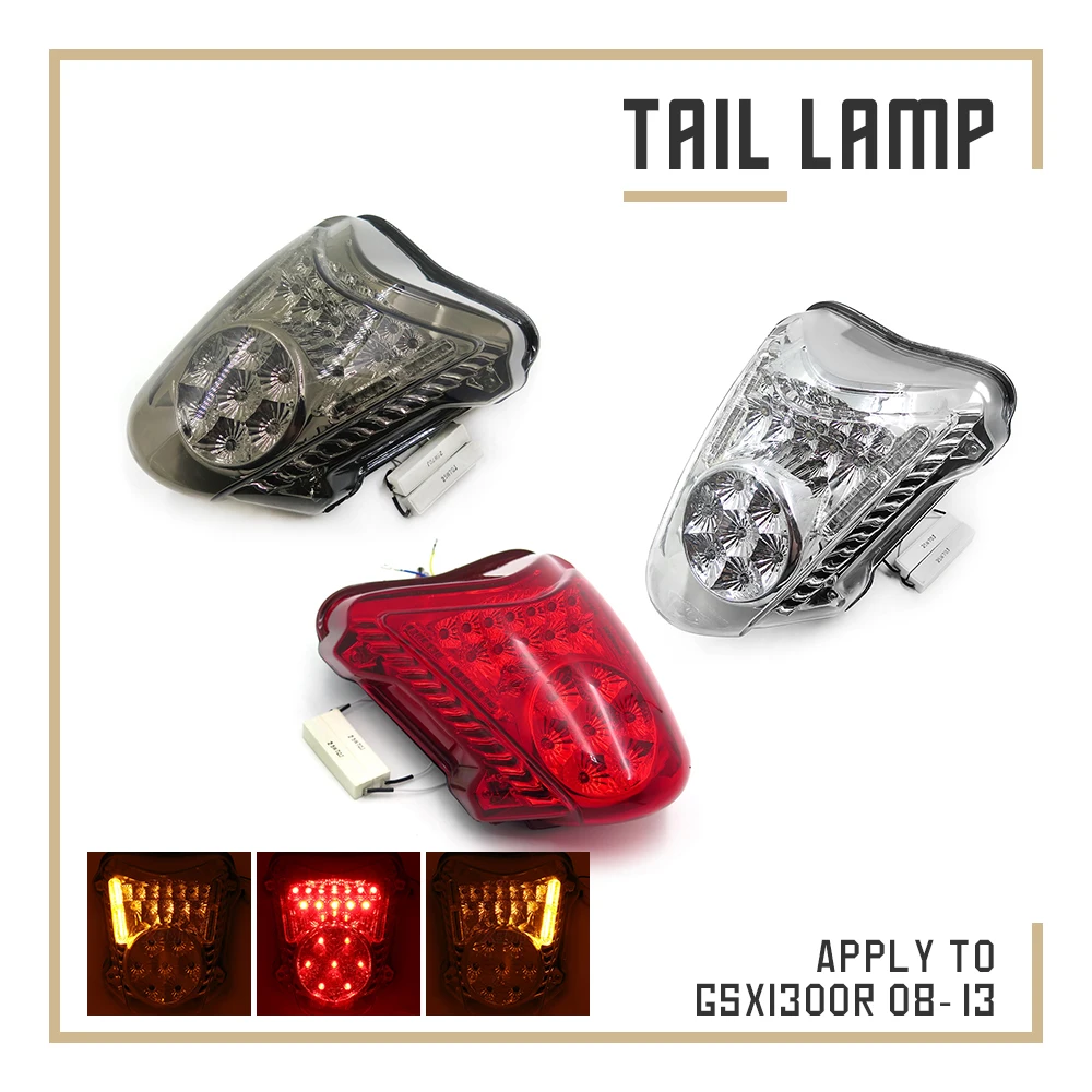 for Suzuki GSX1300R Hayabusa 08-20 LED Tail Light Integrated Motorcycle Turn Signal Light Tail Stop Brake Warning Lamp
for Suzuki GSX1300R Hayabusa 08-20 LED Tail Light Integrated Motorcycle Turn Signal Light Tail Stop Brake Warning Lamp