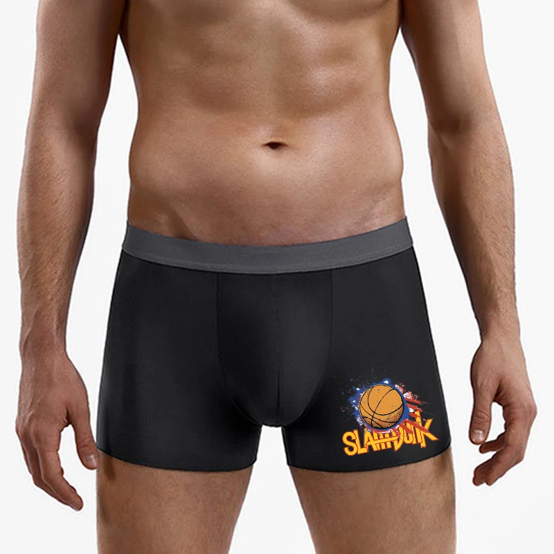 

Men Underwear Briefs Gray Ice Silk Man Briefs Hipster S-slam Dunks New in Underwear for Men Transparent Panties 4XL Boxer Shorts