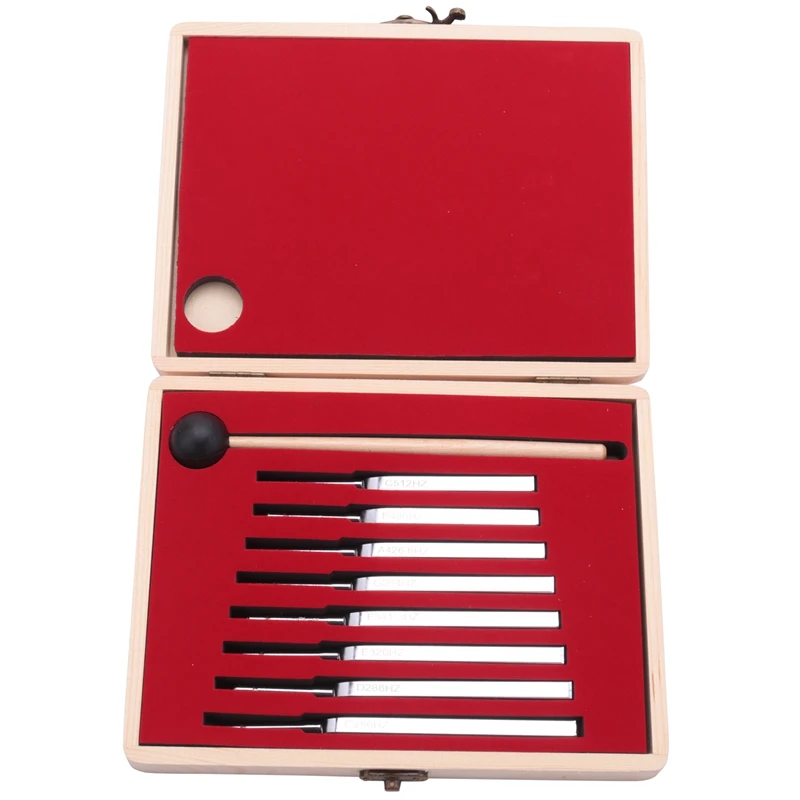 Fashion8pcs 256-512HZ Steel Tuning Fork Set Health Physics Vibration Diagnostic + Mallet Vibration Therapy Tools
Fashion8pcs 256-512HZ Steel Tuning Fork Set Health Physics Vibration Diagnostic + Mallet Vibration Therapy Tools