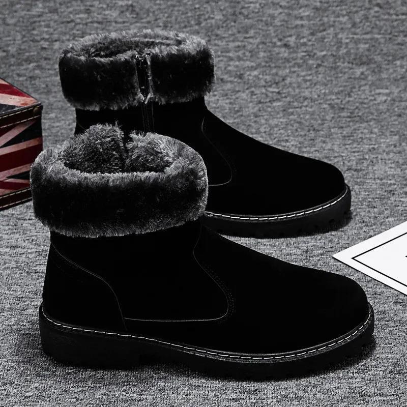 Men's snow boots winter men's cotton shoes plus velvet warm high-top shoes gray Korean casual trendy male Martin boots
Men's snow boots winter men's cotton shoes plus velvet warm high-top shoes gray Korean casual trendy male Martin boots