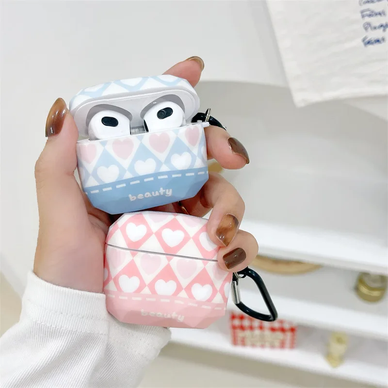 For Airpods 1 2 Pro Earphone Case Simple Cute Diamond Pattern Blue Pink Lingge Love Anti-fall Shell For Airpods 3 Earphone Case
For Airpods 1 2 Pro Earphone Case Simple Cute Diamond Pattern Blue Pink Lingge Love Anti-fall Shell For Airpods 3 Earphone Case