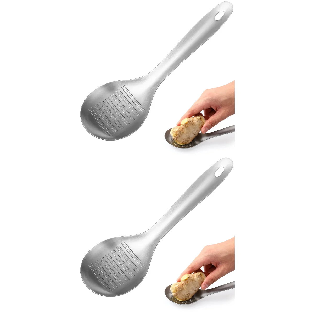 2 pcs Stainless Steel Sturdy Kitchen Tools Practical Spoon Shaped Ginger Garlic Crusher Garlic Ginger Grater Grinder
2 pcs Stainless Steel Sturdy Kitchen Tools Practical Spoon Shaped Ginger Garlic Crusher Garlic Ginger Grater Grinder