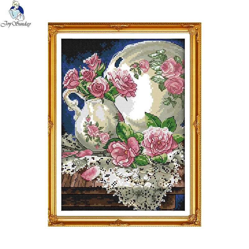 Still Life Pattern Vase and Rose Cross Stitch Kits DIY Embroidery Handmade Craft Handiwork Handicraft Mulina Home Decoration
Still Life Pattern Vase and Rose Cross Stitch Kits DIY Embroidery Handmade Craft Handiwork Handicraft Mulina Home Decoration