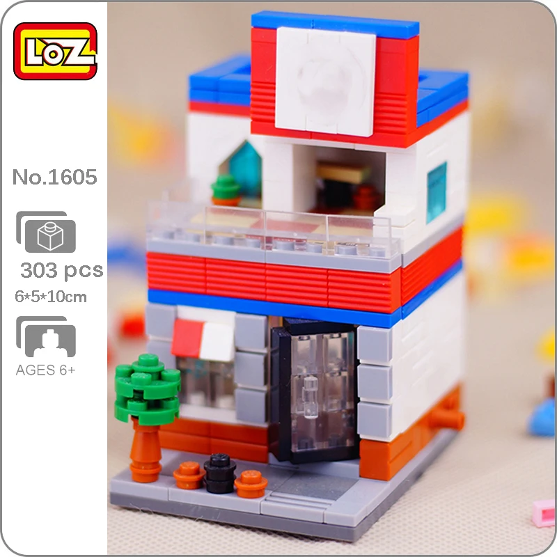 LOZ 1605 City Street Fast Food Shop Store Restaurant Architecture Model DIY Mini Blocks Bricks Building Toy for Children no Box 
LOZ 1605 City Street Fast Food Shop Store Restaurant Architecture Model DIY Mini Blocks Bricks Building Toy for Children no Box